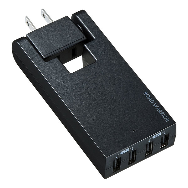 【TR-AD3USBBK】【在庫処分セール】スイングUSB充電タップ ブラック