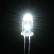 【LK-5WH】超高輝度LED(白色・5mm・5個入)