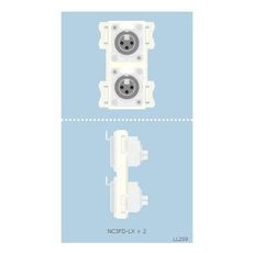 【CP-3X1DW-S】壁用AVコンセントCPシリーズ シルバー