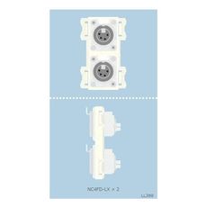 【CP-4X1DW-B】壁用AVコンセントCPシリーズ ブラック