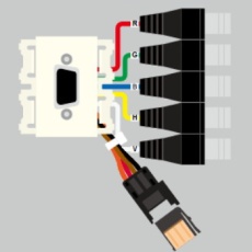 【CPS-H15FE-B】壁用AVコンセントCPシリーズ ブラック