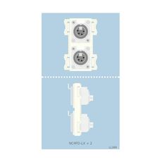 【KP-4X1DW-S】壁用AVコンセントKPシリーズ シルバー
