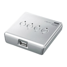 【SW-US24N】【在庫処分セール】USB2.0手動切替器(4:1)