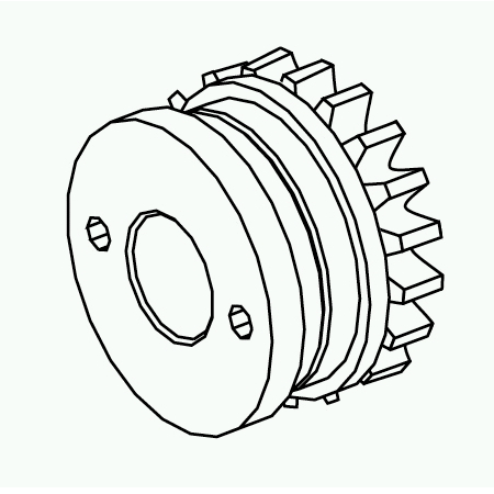 【B2108】[受注生産品]駆動プーリー組品 1.6mm 374用