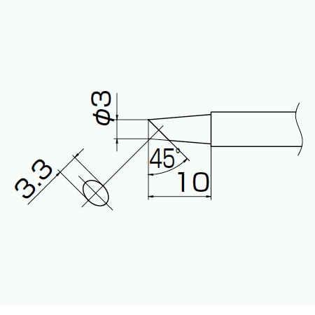 【T13-BC3】こて先 3BC型 FM-2026用