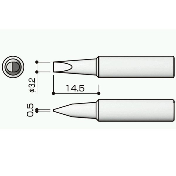 【T18-D32】こて先 3.2D型 FX-8801/FX-8803/FX-600用