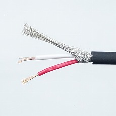 【MVVSSP0.2SQX2CR】マイクロホン用ビニルコード 0.2sq 2芯
