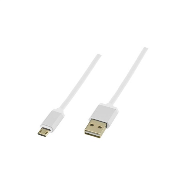 【GH-UCSMBWA1-WH】【在庫処分セール】microUSB充電ケーブル 両面 1m ホワイト