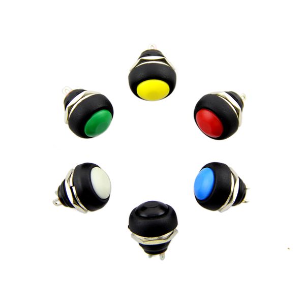 【110990055】12mm Domed Push Button Pack(Pack of 6)