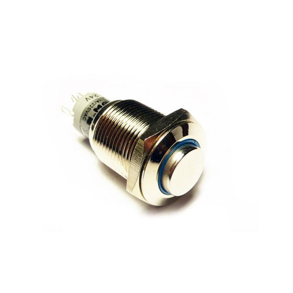【311020054】Metal Push button - Momentary w/ Blue LED