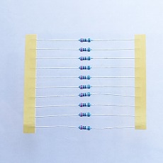 【LMFQ50S-2R0D】小型1/2W精密金皮抵抗 2Ω 赤黒黒銀緑