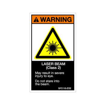 【SF016-20E】SEMI規格対応警告ラベル 英文 120X70mm 5枚付