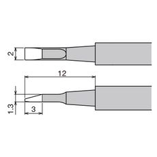 【XST-80HRT-2】ホットピンセット 替こて先 XST-80G用