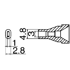 【N61-15】ノズル 3×1mm FR-4101/FR-301用