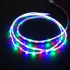 【W3.5-5V1206RGB】コントローラ付きUSB接続テープLED RGB