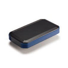 【WH125-28-F2-BN】IP67防水ハンドヘルドケース 本体：ブラック サイドグリップ：ネイビーブルー