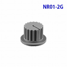【NR01-2G】NR01スイッチ用ツマミ 灰(ツバあり)