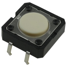 【B3F-4000】SWITCH FLAT SPST-NO 0.05A 24VDC THT