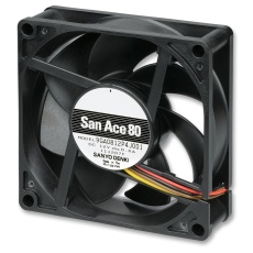 【9GA0812P4J001】DC FAN AXIAL 80MM 12VDC 0.6A