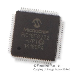 【PIC18F8722-I/PT】MCU 8BIT PIC18 40MHZ TQFP-80