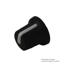 【CR-BA-7C6-180D】KNOB 15.7MM BLACK WHITE LINE