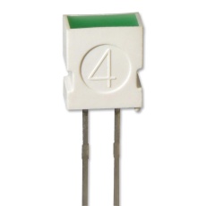 【L-1043GDT】LIGHT BAR 3.65X6.15MM GREEN 6MCD