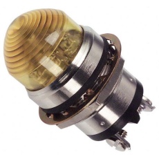 【556-3704-304F】PANEL MOUNT INDICATOR LED 25.4MM YELLOW 24V