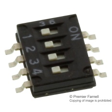 【A6H-4101】SWITCH 4 WAY SPST FLUSH SMD