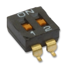 【A6S-2102-H】SWITCH DIP SMD 2WAY