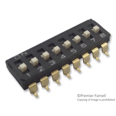 【A6S8104H】SWITCH DIP RAISED ACTUATOR 8 WAY