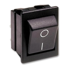 【C1350ABAAB】SWITCH DPST 16A 250VAC BLACK I/O