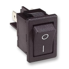 【H8550VBACA】SWITCH DPST 10A 250VAC BLACK I/O