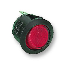 【R13-112BNAA】ROCKER SWITCH SPST ILLUM RED