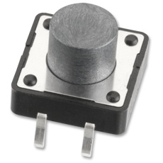 【430476085716】SWITCH TACTILE 0.05A 12VDC THT