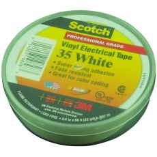 【35 WHITE (3/4X66FT)"】TAPE INSULATION PVC WHITE 0.75INX66FT