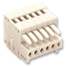 【733-106】TERMINAL BLOCK PLUGGABLE 6POS 20AWG