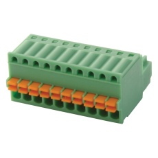【FK-MC 0.5/10-ST-2.5】TERMINAL BLOCK PLUGGABLE 10POS 20AWG