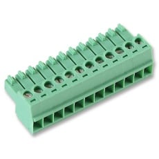 【MC 1.5/12-ST-3.5】TERMINAL BLOCK PLUGGABLE 12POS 16AWG