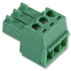 【MC 1.5/3-ST-3.5】TERMINAL BLOCK PLUGGABLE 3POS 16AWG