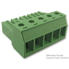 【PC 4/ 5-ST-7.62】TERMINAL BLOCK PLUGGABLE 5POS 10AWG