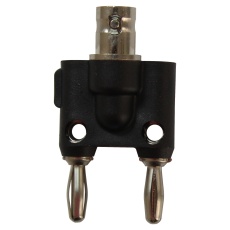 【1269..】ADAPTOR BNC SOCKET TO 2 X 4MM BANANA