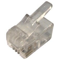 【7001-4P4C】MODULAR PLUG IDC RJ11 FLAT 4P4C