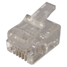 【7001-6P4C】PLUG RJ11 6P4C FLAT