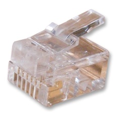 【7001-6P6C】MODULAR PLUG IDC RJ12 FLAT 6P6C