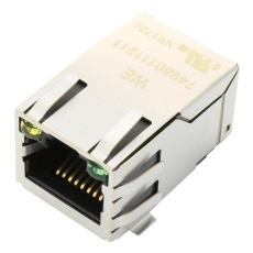 【74980111211】CONN RJ45 W/ LAN TRANSFRMR 8P8C 1PORT