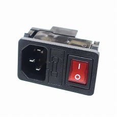 【JR-101-1-FRSG-03】INLET IEC DPST WITH FUSE HOLDER