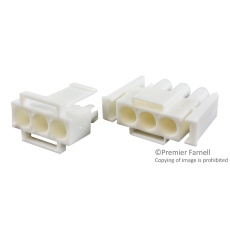【770018-1】PLUG HOUSING 3POS NYLON GF WHITE