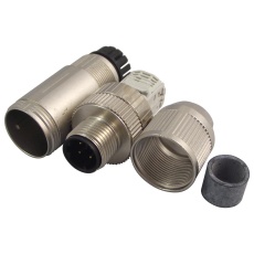 【SACC-M12MSD-4Q SH】PLUG M12 PLUSCON D CODE 4 WAY