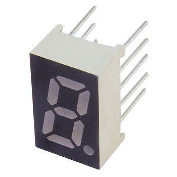 【KW1-311A2B】7セグメントLED(1桁・緑・アノード)