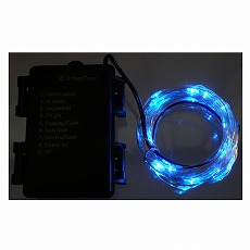 【EM-BBLED-BL-10M】電池式LEDイルミネーション 青色 10m